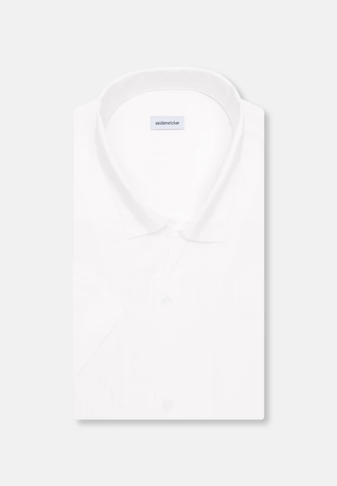 Regular Resort Hemd Uni in Weiß | Seidensticker Onlineshop