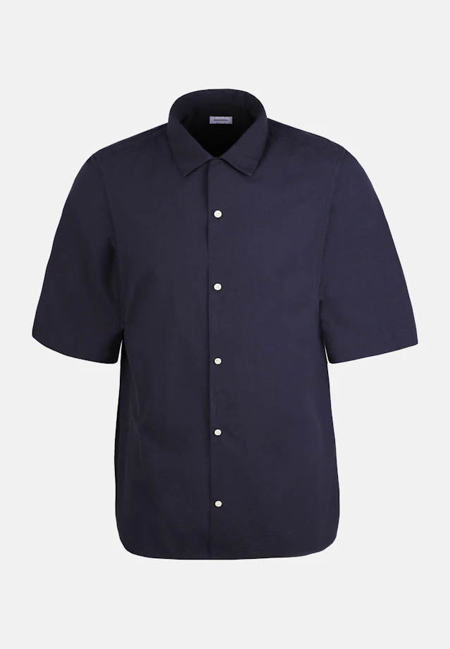 Regular Resort Hemd Uni in Dunkelblau |  Seidensticker Onlineshop
