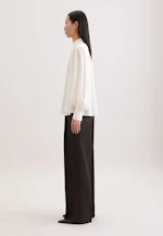 Hemdbluse mit Kräuseln und Volumenärmeln in Weiß |  Seidensticker Onlineshop