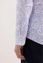 Slim Chemise en lin Imprimé in Bleu Clair |  Seidensticker Onlineshop