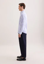 Slim Chemise en lin Imprimé in Bleu Clair |  Seidensticker Onlineshop
