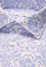 Slim Chemise en lin Imprimé in Bleu Clair |  Seidensticker Onlineshop