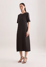 Shirtkleid in A- Linie aus Leinen Mix in Braun |  Seidensticker Onlineshop