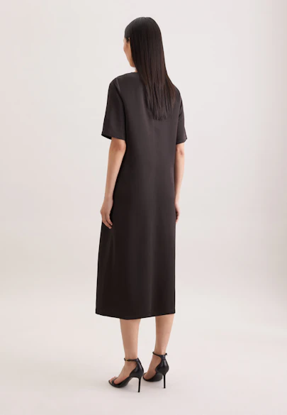 A-line shirt dress made of linen mix in Braun |  Seidensticker Onlineshop