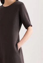 Shirtkleid in A- Linie aus Leinen Mix in Braun |  Seidensticker Onlineshop