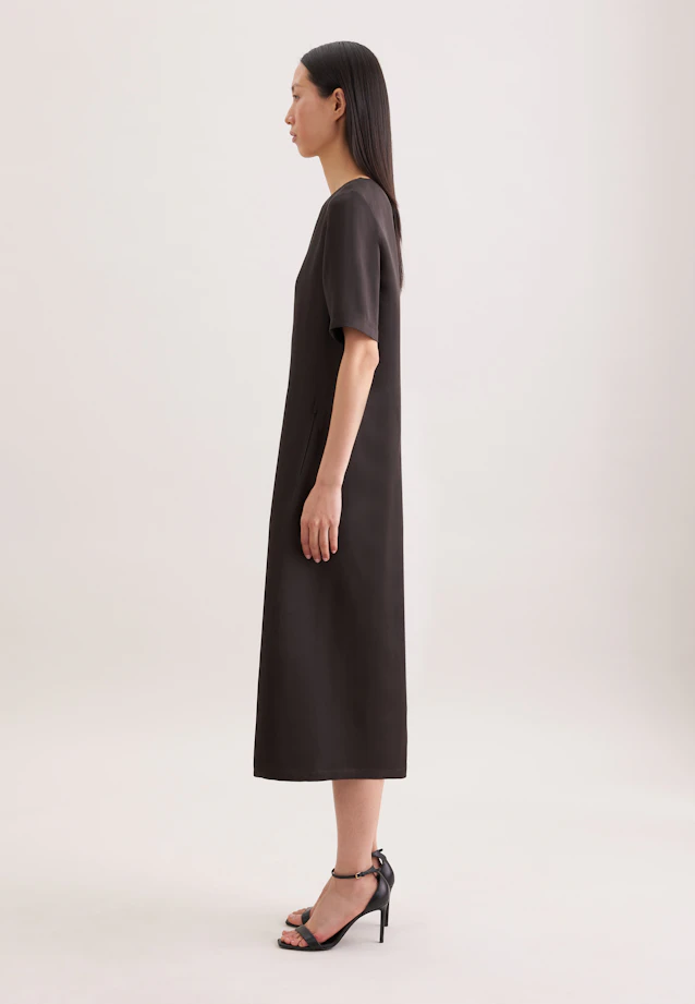 Shirtkleid in A- Linie aus Leinen Mix in Braun |  Seidensticker Onlineshop