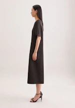 Shirtkleid in A- Linie aus Leinen Mix in Braun |  Seidensticker Onlineshop