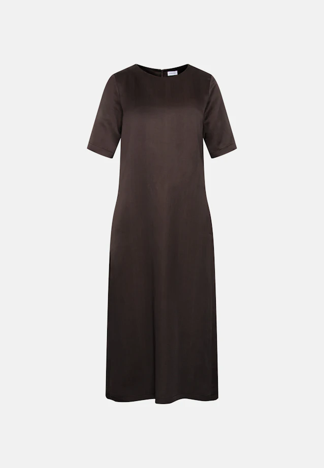 Shirtkleid in A- Linie aus Leinen Mix in Braun |  Seidensticker Onlineshop