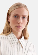 Satin shirt dress with high sleeve slits in Weiß |  Seidensticker Onlineshop