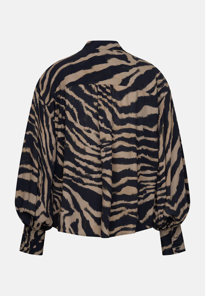 Stehkragen Bluse mit hohen Manschetten in Braun | Seidensticker Onlineshop