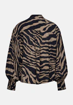 Stehkragen Bluse mit hohen Manschetten in Braun |  Seidensticker Onlineshop