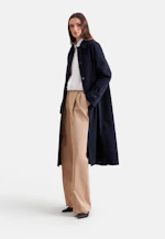 Carcoat en sergé de coton in Bleu Foncé |  Seidensticker Onlineshop