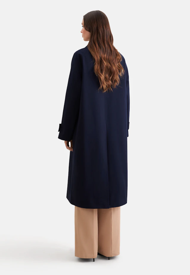 Carcoat en sergé de coton in Bleu Foncé |  Seidensticker Onlineshop