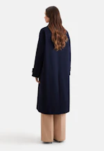 Carcoat en sergé de coton in Bleu Foncé |  Seidensticker Onlineshop