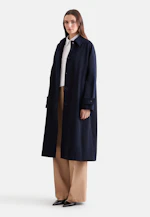 Carcoat en sergé de coton in Bleu Foncé |  Seidensticker Onlineshop