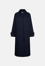 Cotton twill carcoat in Dunkelblau |  Seidensticker Onlineshop