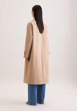 Cotton twill carcoat in Beige |  Seidensticker Onlineshop