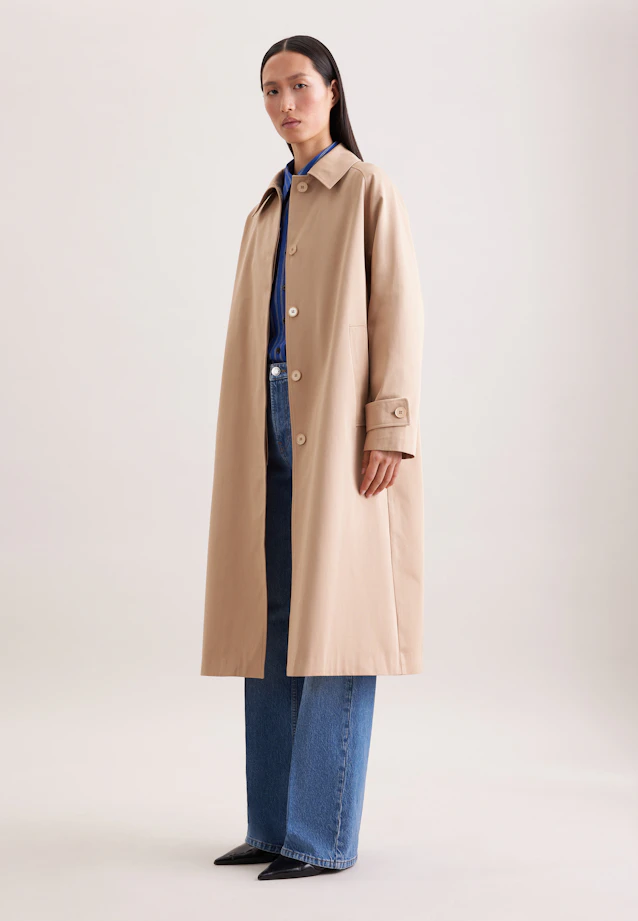 Carcoat aus Baumwolltwill in Beige |  Seidensticker Onlineshop