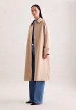 Cotton twill carcoat in Beige |  Seidensticker Onlineshop