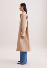 Cotton twill carcoat in Beige |  Seidensticker Onlineshop