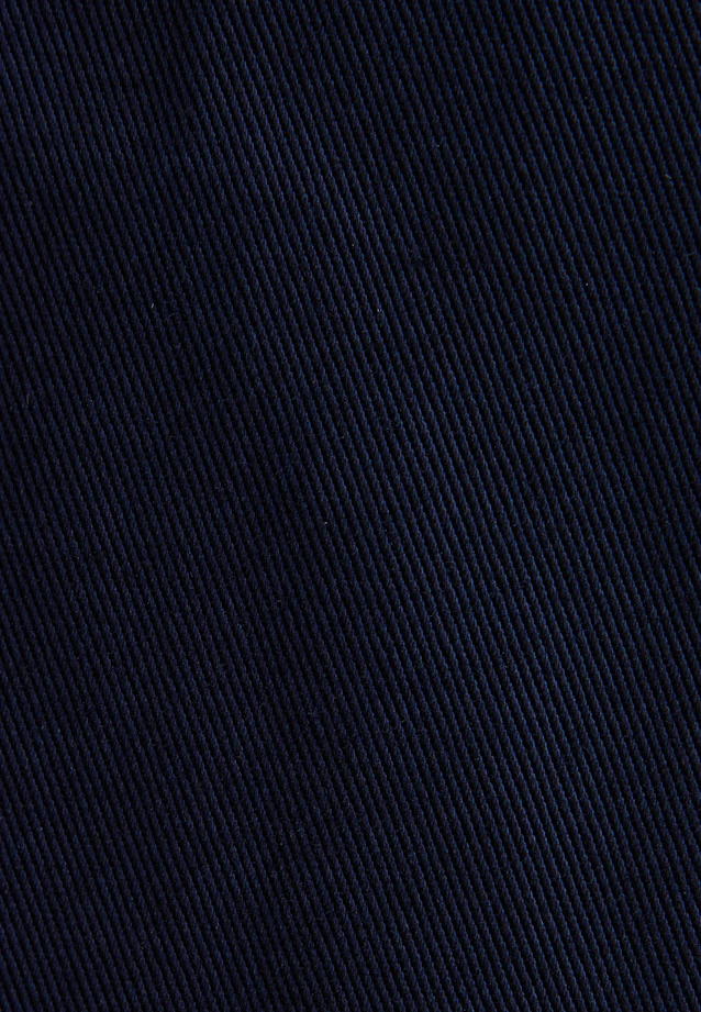 Zweireihiger Blazer mit Pattentaschen aus Baumwolltwill in Dunkelblau |  Seidensticker Onlineshop