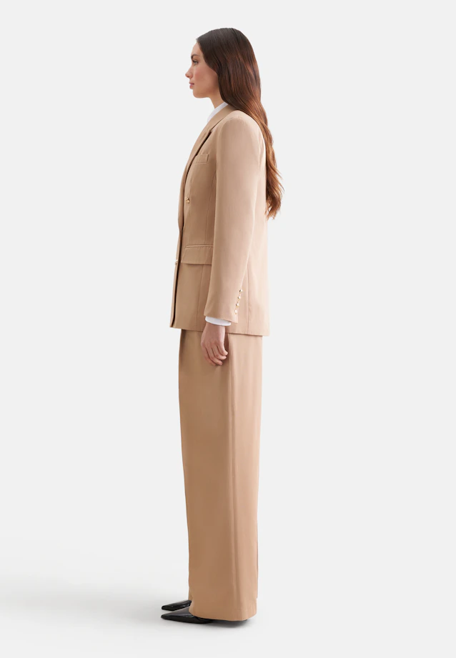 Blazer croisé avec poches à rabat en sergé de coton in Beige |  Seidensticker Onlineshop