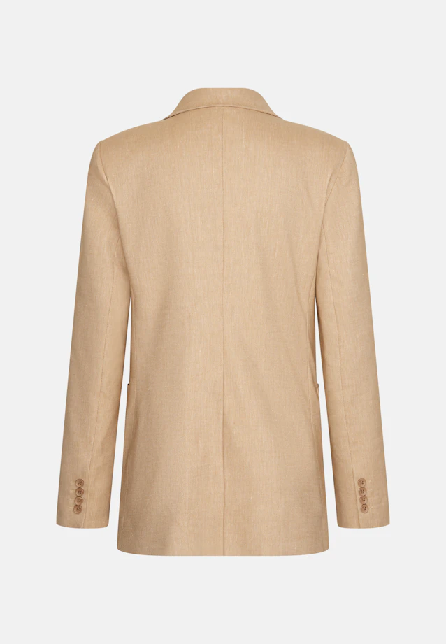 Two-button twill blazer in linen mix in Beige |  Seidensticker Onlineshop