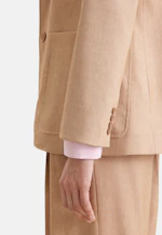Zweiknopf Twill Blazer aus Leinen Mix in Beige |  Seidensticker Onlineshop