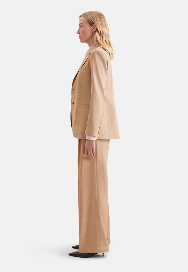 Blazer en sergé à deux boutons en mélange lin in Beige |  Seidensticker Onlineshop