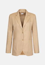 Two-button twill blazer in linen mix in Beige |  Seidensticker Onlineshop
