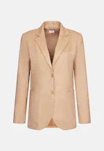 Zweiknopf Twill Blazer aus Leinen Mix in Beige |  Seidensticker Onlineshop