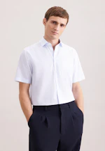 Comfort Business Hemd Druck in Hellblau |  Seidensticker Onlineshop