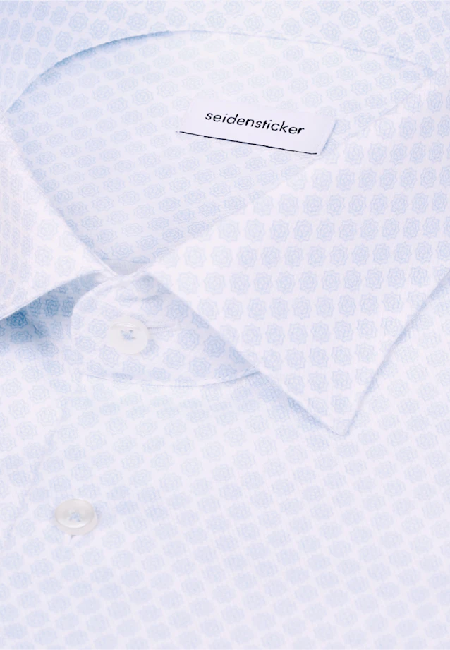 Comfort Business shirt Print in Hellblau |  Seidensticker Onlineshop
