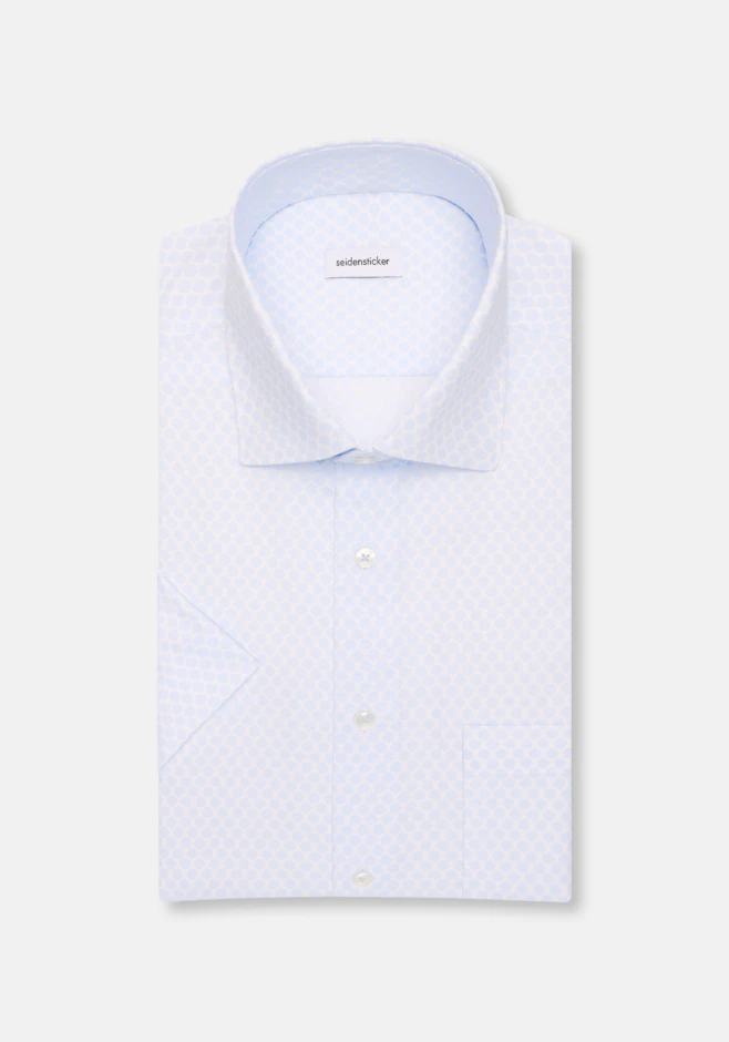 Comfort Business Hemd Druck in Hellblau | Seidensticker Onlineshop