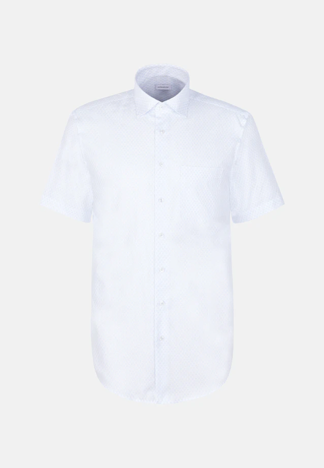 Comfort Business shirt Print in Hellblau |  Seidensticker Onlineshop
