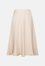 Wide swinging satin panel skirt in Weiß |  Seidensticker Onlineshop