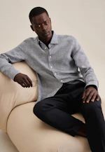 Shaped Business Hemd Karo in Dunkelblau |  Seidensticker Onlineshop