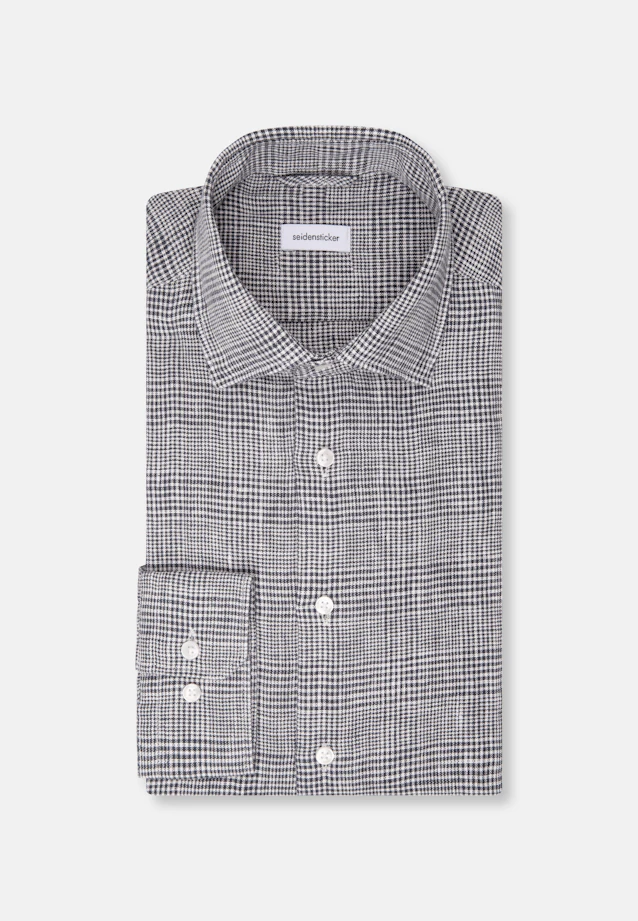 Shaped Business Hemd Karo in Dunkelblau |  Seidensticker Onlineshop