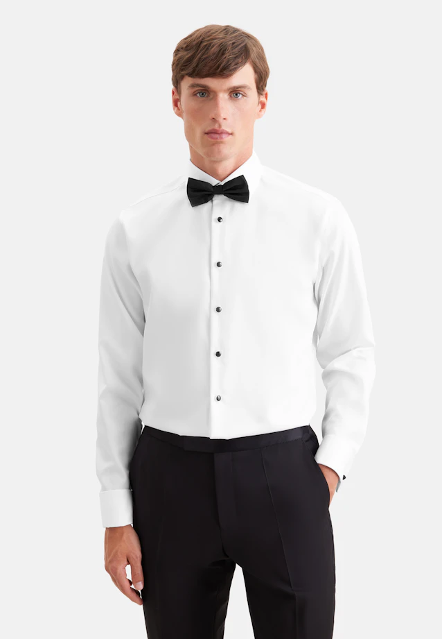 Shaped Chemise de smoking Uni in Blanc |  Seidensticker Onlineshop