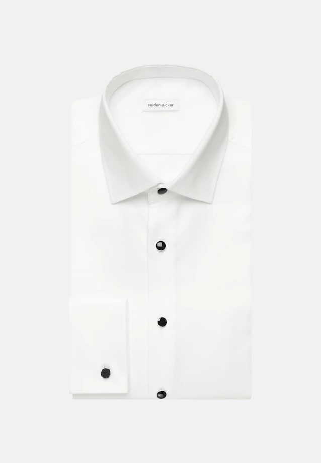 Shaped Chemise de smoking Uni in Blanc |  Seidensticker Onlineshop