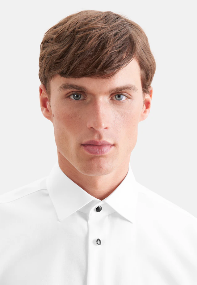 Shaped Chemise de smoking Uni in Blanc |  Seidensticker Onlineshop