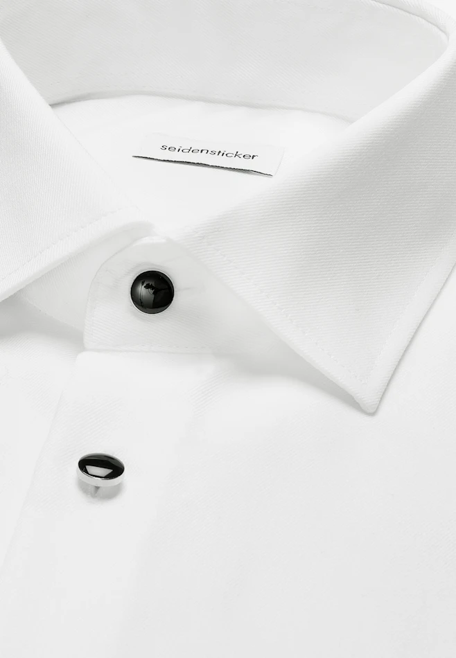 Shaped Chemise de smoking Uni dans Blanc | Boutique en ligne Seidensticker