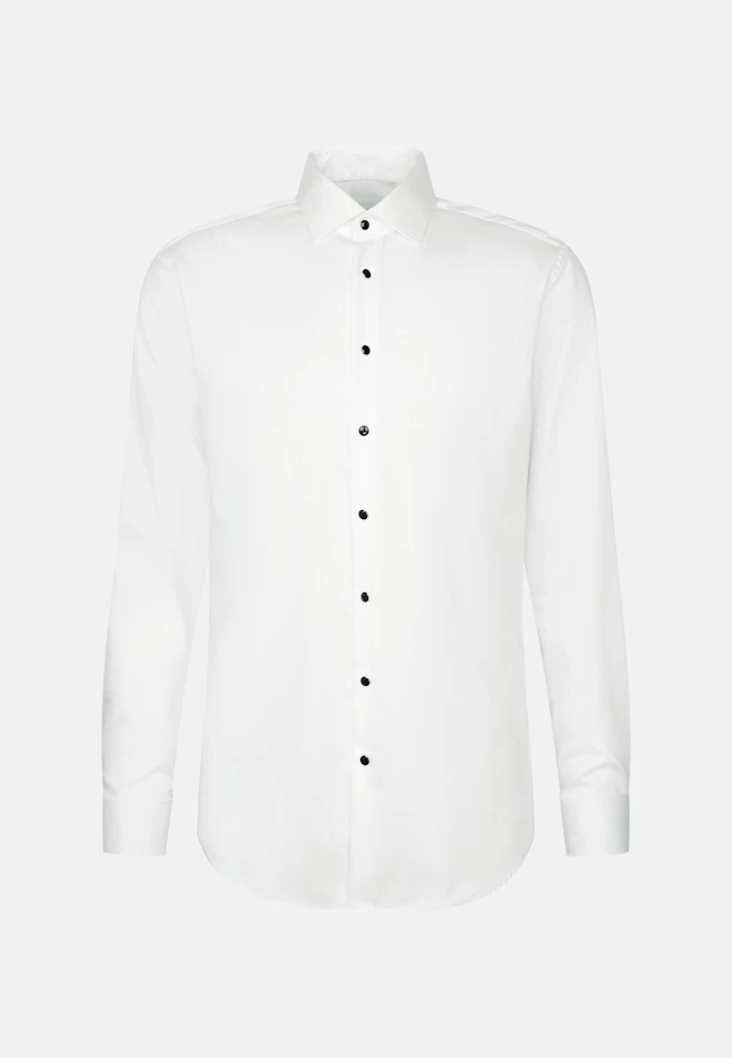 Shaped Chemise de smoking Uni dans Blanc | Boutique en ligne Seidensticker