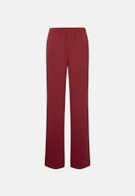 Flowing trousers with elastic waistband and belt loops in Rot |  Seidensticker Onlineshop