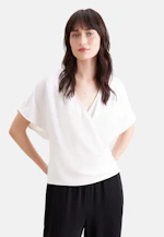Blouse enveloppante Uni in Blanc |  Seidensticker Onlineshop