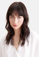 Blouse enveloppante Uni in Blanc |  Seidensticker Onlineshop