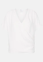 Blouse enveloppante Uni in Blanc |  Seidensticker Onlineshop