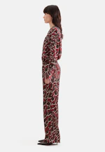 Flowing trousers with elastic waistband and belt loops in Rot |  Seidensticker Onlineshop