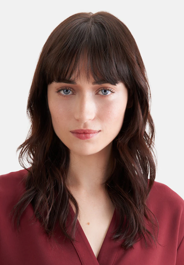 Fließende Tunika mit Stehkragen in Rot |  Seidensticker Onlineshop