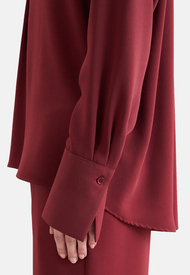 Fließende Tunika mit Stehkragen in Rot |  Seidensticker Onlineshop